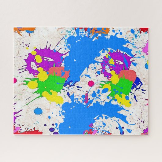 Puzzles Paint Splatter Legpuzzel (Horizontaal)