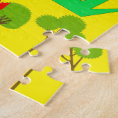 Puzzles Park House Dog Floral Legpuzzel (Zijkant)