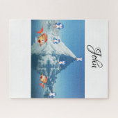 Puzzles Penguin Fish Happy Valentijn Legpuzzel (Horizontaal)