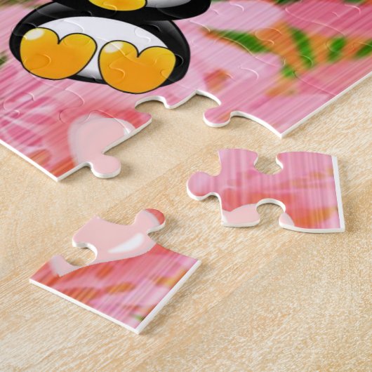 Puzzles Penguin Floral Legpuzzel (Zijkant)