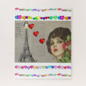 Puzzles Penguin Hearts Happy Valentijn Legpuzzel (Verticaal)