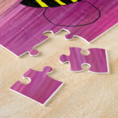 Puzzles Pink Floral Bumblebee Legpuzzel (Zijkant)