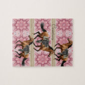 Puzzles Pink Horses Legpuzzel (Horizontaal)