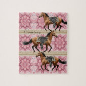 Puzzles Pink Horses Legpuzzel (Verticaal)