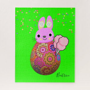Puzzles Pink Rabbit Mandala Legpuzzel