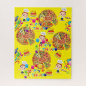 Puzzles Pizza Happy Birthday Legpuzzel (Verticaal)