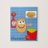 Puzzles Potato French Fries ketchup Tomato Legpuzzel (Verticaal)