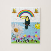 Puzzles Rainbow Rabbit Bumblebee Sun Legpuzzel (Verticaal)