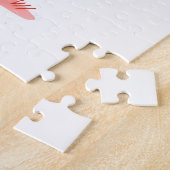 Puzzles Red Hearts Happy Valentine's Day Dog Legpuzzel (Zijkant)