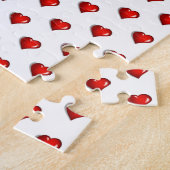 Puzzles Red Hearts Happy Valentine's Day  Legpuzzel (Zijkant)