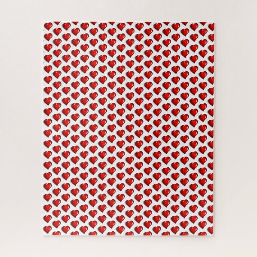 Puzzles Red Hearts Happy Valentine's Day  Legpuzzel (Verticaal)