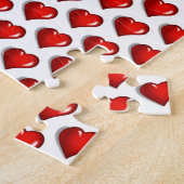 Puzzles Red Hearts Happy Valentine's Day  Legpuzzel (Zijkant)