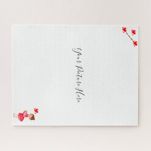 Puzzles Red Hearts Legpuzzel (Horizontaal)