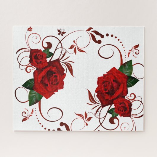 Puzzles Red Rose Legpuzzel (Horizontaal)