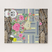 Puzzles Rock Cat Sheep Floral Bumblebee Floral Legpuzzel (Horizontaal)