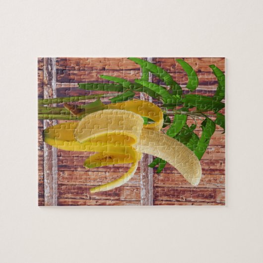 Puzzles Rustic Wood Banana Legpuzzel (Horizontaal)