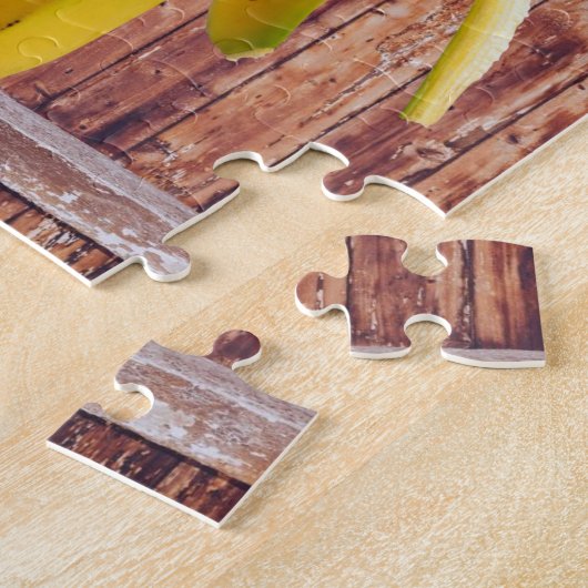 Puzzles Rustic Wood Banana Legpuzzel (Zijkant)