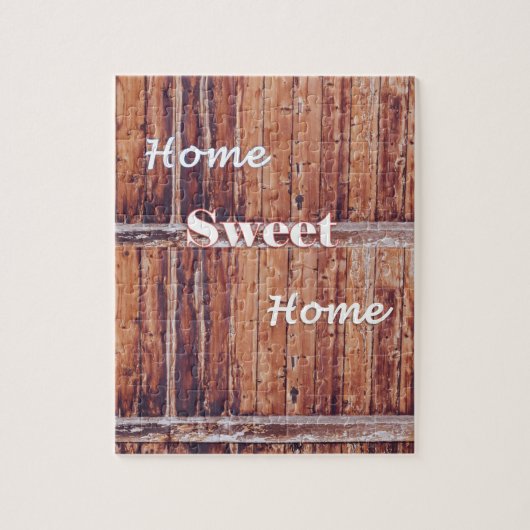 Puzzles Rustic Wood Home Sweet Home Legpuzzel (Verticaal)