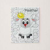 Puzzles Sheep Clouds Sun Legpuzzel (Verticaal)