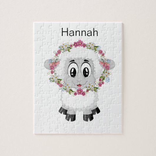 Puzzles Sheep Floral Legpuzzel (Verticaal)