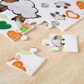 Puzzles Sheep Oranje Hearts Fairy Legpuzzel (Zijkant)