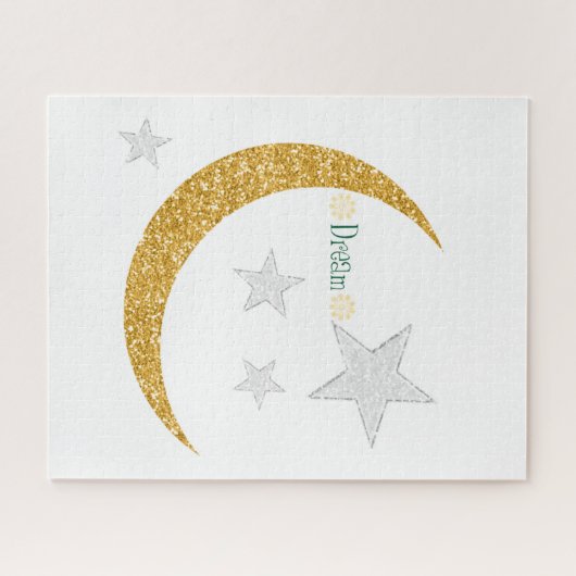 Puzzles Silver Stars Gold Moon Legpuzzel (Horizontaal)