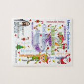 Puzzles Snowman Santa Jesus Legpuzzel (Horizontaal)