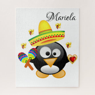 Puzzles Sombrero Penguin Hartelijk dank voor Valen Legpuzzel