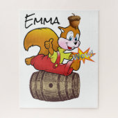 Puzzles Squirrel Acorn Barrel Legpuzzel (Verticaal)