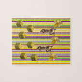 Puzzles Stripes Monkey Banana Legpuzzel (Horizontaal)