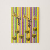 Puzzles Stripes Monkey Banana Legpuzzel (Verticaal)