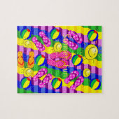 Puzzles Summer Fun Teenslippers Sun Legpuzzel (Horizontaal)