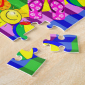 Puzzles Summer Fun Teenslippers Sun Legpuzzel (Zijkant)