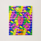Puzzles Summer Fun Teenslippers Sun Legpuzzel (Verticaal)