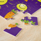 Puzzles Sun Carrots Paars Legpuzzel (Zijkant)