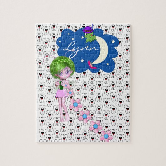 Puzzles Teeth Tooth Fairy Frog Legpuzzel (Verticaal)