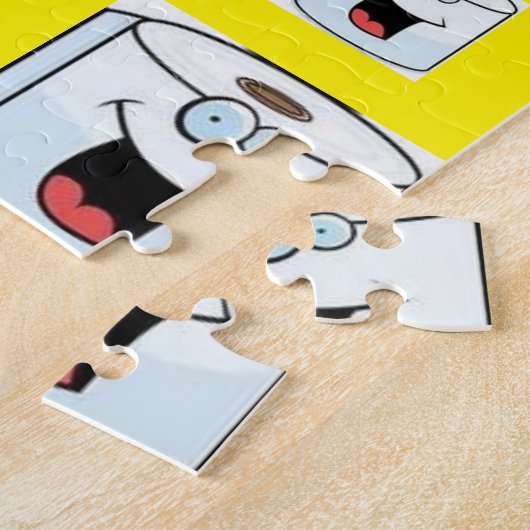 Puzzles Toilet Paper Yellow Legpuzzel (Zijkant)