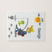 Puzzles Vist alligator Fish Fisherman Rainbow Legpuzzel (Horizontaal)