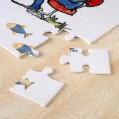 Puzzles Vist alligator Fish Fisherman Rainbow Legpuzzel (Zijkant)