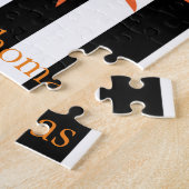 Puzzles White en Black Stripe Sun Legpuzzel (Zijkant)