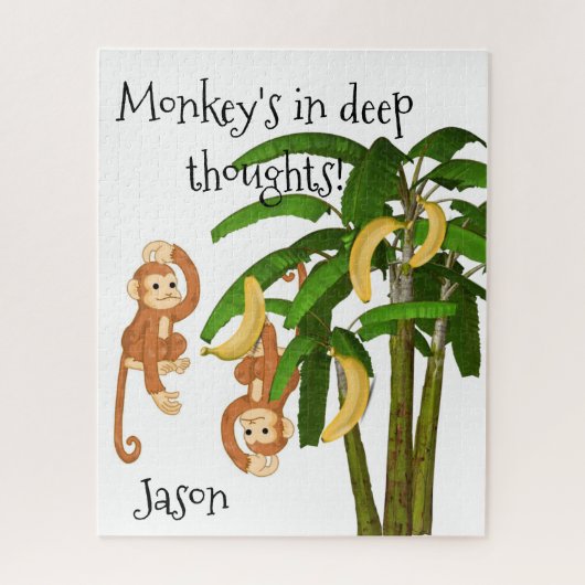 Puzzles White Monkeys Bananas Legpuzzel (Verticaal)