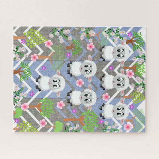 Puzzles White Sheep Legpuzzel (Horizontaal)