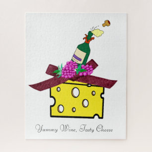 Puzzles Wine Cheese Legpuzzel