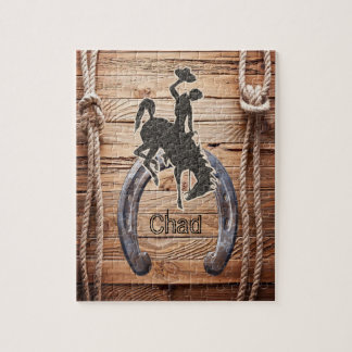 Puzzles Wood Rope Cowboy Horse Saddle Legpuzzel