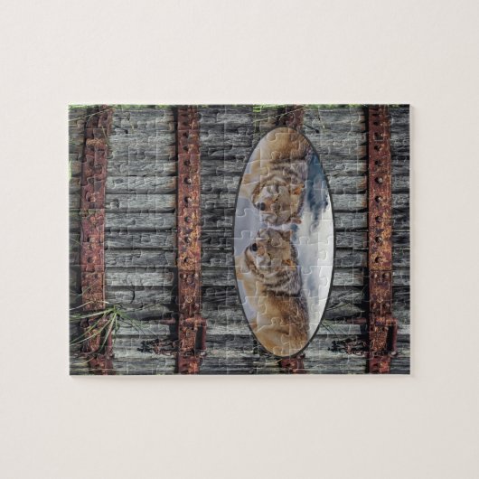 Puzzles Wood Wolven Legpuzzel (Horizontaal)