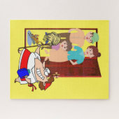 Puzzles Yellow Cleaning Lady Legpuzzel (Horizontaal)