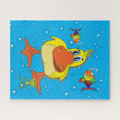 Puzzles Yellow Duck Fish Legpuzzel (Horizontaal)