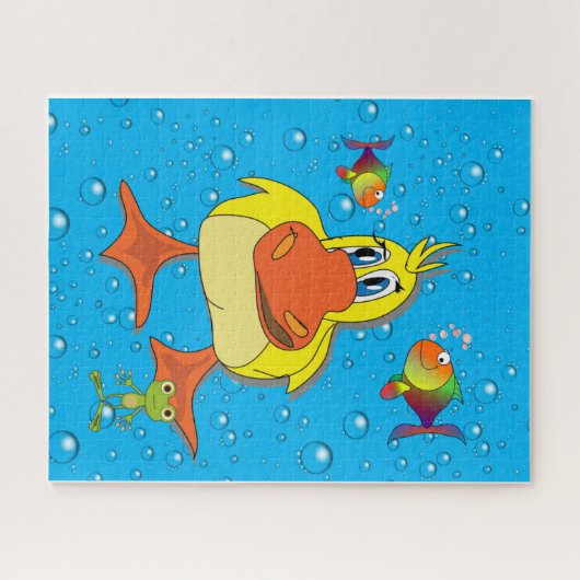 Puzzles Yellow Duck Fish Legpuzzel (Horizontaal)