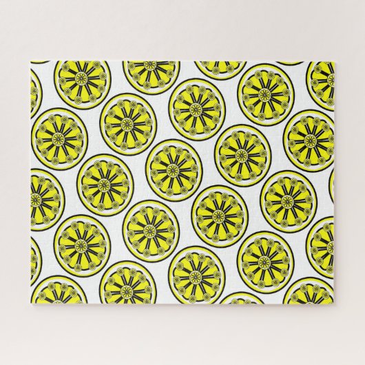 Puzzles Yellow Lemons Legpuzzel (Horizontaal)