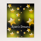 Puzzles Yellow Stars Black Legpuzzel (Verticaal)